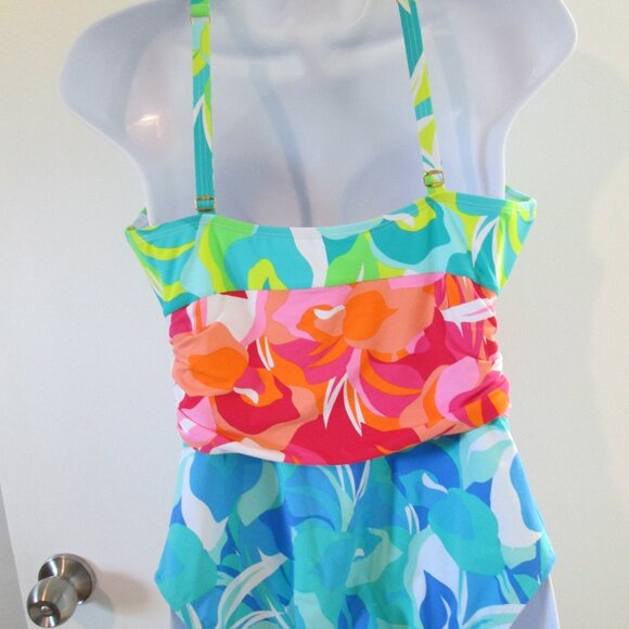 Bleu by Rod Beattie High Neck Cutout Detail Swimsuit NWT Sz 12 - Picture 9 of 9